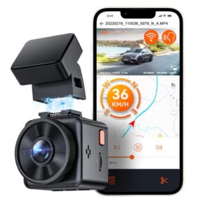 Vantrue E1 Lite 1080P WiFi Mini Dash Cam with GPS and Speed